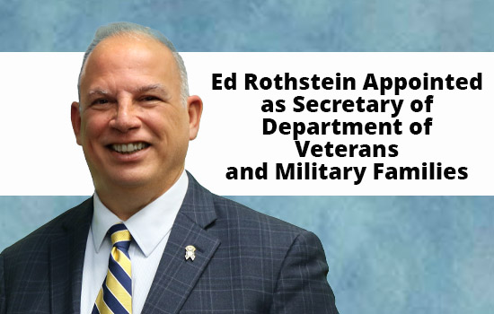 Rothstein Appointed as Secretary of Department of Veterans and Military Families