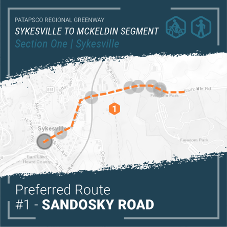 Section 1 - Western Portion: Main Street Sykesville to Freedom Park