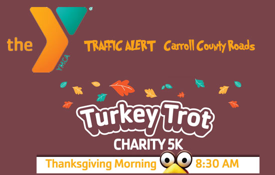 TRAFFIC ALERT – Thanksgiving Day Turkey Trot Charity 5K Run/Walk